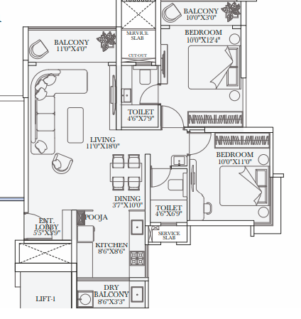 Tulip Aspire Punawale 2BHK Image